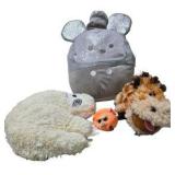 Plush Toy Lot with Squishmallows, TY Coconut Monkey, Sloth & Stuffed Animals