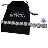 Invicta Crystal-Style Bracelet With Pouch & Tag