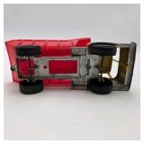 Lot of 2 Vintage Hubley Kiddie Toy Diecast Metal Cattle Trailer & Dump Truck