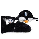 Plush Penguin & Rainbow Snake Stuffed Animal Lot