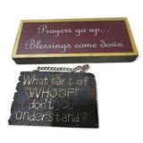 Mixed Wall Decor & Key Holder Lot with Believe, Blessings & Faith Signs