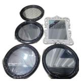 Mixed Decorative Mirror Lot – Round, Square and Framed Wall Mirrors