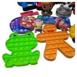 Mixed Kids Toy Lot with Pop Its, Toy Tools, Cars & Small Figures