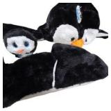 Plush Penguin & Rainbow Snake Stuffed Animal Lot