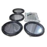 Mixed Decorative Mirror Lot – Round, Square and Framed Wall Mirrors