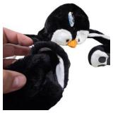 Plush Penguin & Rainbow Snake Stuffed Animal Lot