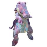 Squishmallows Deer Plush & Purple Dragon Backpack Plush Lot