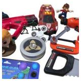 Mixed Kids Toy Lot with Pop Its, Toy Tools, Cars & Small Figures