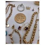 Large Mixed Jewelry Lot With Necklaces, Bracelets, Earrings, Pins & Boxes