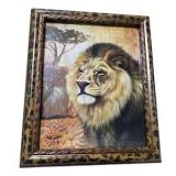 Mixed Wall Decor Lot – Grandkids Picture Frame, Lion Art, Horse Print, Inspirational Signs
