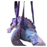 Squishmallows Deer Plush & Purple Dragon Backpack Plush Lot