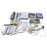 Nintendo Wii Console Bundle with Remotes, Nunchuks, Sensor Bar, Games & Accessories