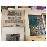 Mixed Lot of 15 Unframed Art Prints Posters & Signed Big-Eye Painting