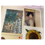 Mixed Lot of 15 Unframed Art Prints Posters & Signed Big-Eye Painting