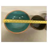 Mixed Studio Pottery Bowls & Platter Lot 7 Pc Handmade Ceramic