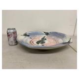 Mixed Studio Pottery Bowls & Platter Lot 7 Pc Handmade Ceramic