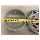 Mixed Studio Pottery Bowls & Platter Lot 7 Pc Handmade Ceramic