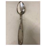 Silverplate Serving Utensil Lot w 1847 Rogers Bros Roll 9 Pc Vintage