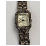 Weima 925 Sterling Silver Marcasite Quartz Wristwatch, Untested