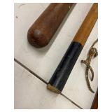 Set of 3 Vintage Wooden Batons Nightsticks Clubs 17-24in Used