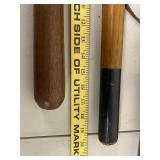 Set of 3 Vintage Wooden Batons Nightsticks Clubs 17-24in Used