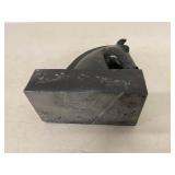 Black Horse Head Bust Sculpture on Heavy Base, Patinated Trim