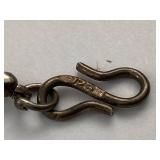 Sterling Silver 925 Red Beaded Bracelet Hook Clasp Oxidized Finish