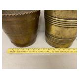 Vintage Brass Decor Lot Candlesticks Planters Frame Mixed Metal Set