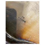 Vintage Silverplate Serving Trays & Dome Cover 3 Pc Mixed Set Tarnished