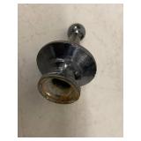 Antique Silverplate Coffee Pot Porcelain Lined 13in Broken Finial