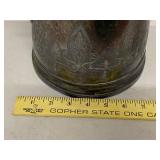 Antique Silverplate Coffee Pot Porcelain Lined 13in Broken Finial
