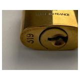 Louis Vuitton Brass Padlock & Key No. 319 Made in France Box