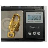 Louis Vuitton Brass Padlock & Key No. 319 Made in France Box