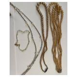 Mixed Pearl Jewelry Lot Necklaces Bracelets w/ Princess Pride Box
