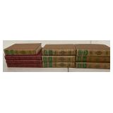 Vintage Hardcover Book Lot 10 Vols World's Greatest Literature Decor