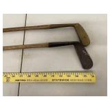 Antique Golf Club Lot Wood Shaft MacGregor Dayton 27 Hickory Era 3 Pc
