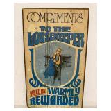1975 Douglas A. Murphy Housekeeper Humor Wall Plaque 8x12 Fair