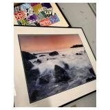 Mixed Framed Wall Art Lot Photos Prints Seascape Bird School Decor