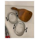Vintage Kitchenware & Barware Lot Cutco Fork Irish Crystal Shaker Used