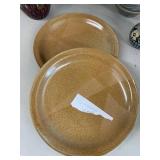 Studio Pottery Stoneware 6 Pc Plates Bowls Pitchers Creamer Good