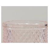 Viking Glass Pink Fairy Lamp Candle Holder 2 Pc