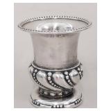 Vintage Decor Lot Alcobaca Portugal Vase Art Glass Ronson Cup