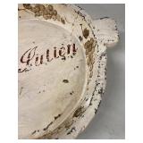 Rustic Saint Julien Hand Painted Tray & Leaf Dish French Country Decor