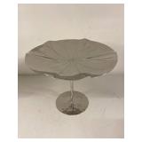 Michael Aram Stainless Steel Lily Pad Pedestal Cake Stand Server