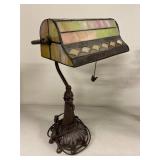 Colour Creations Banker Lamp & 2 Three-Light Candelabras Decor Lot