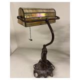 Colour Creations Banker Lamp & 2 Three-Light Candelabras Decor Lot