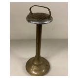 Vintage Metal Florist Display Stand Pedestal Brass Tone 18in Good