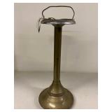 Vintage Metal Florist Display Stand Pedestal Brass Tone 18in Good
