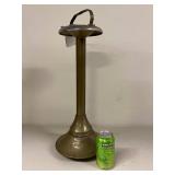 Vintage Metal Florist Display Stand Pedestal Brass Tone 18in Good