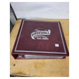 Baseball Card Album Binder - Burgundy with Vintage Cards